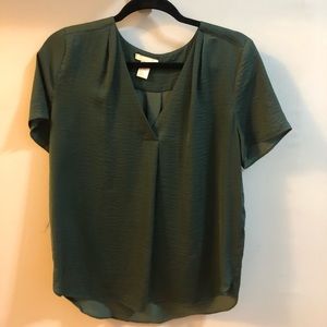 Green Blouse Shirt